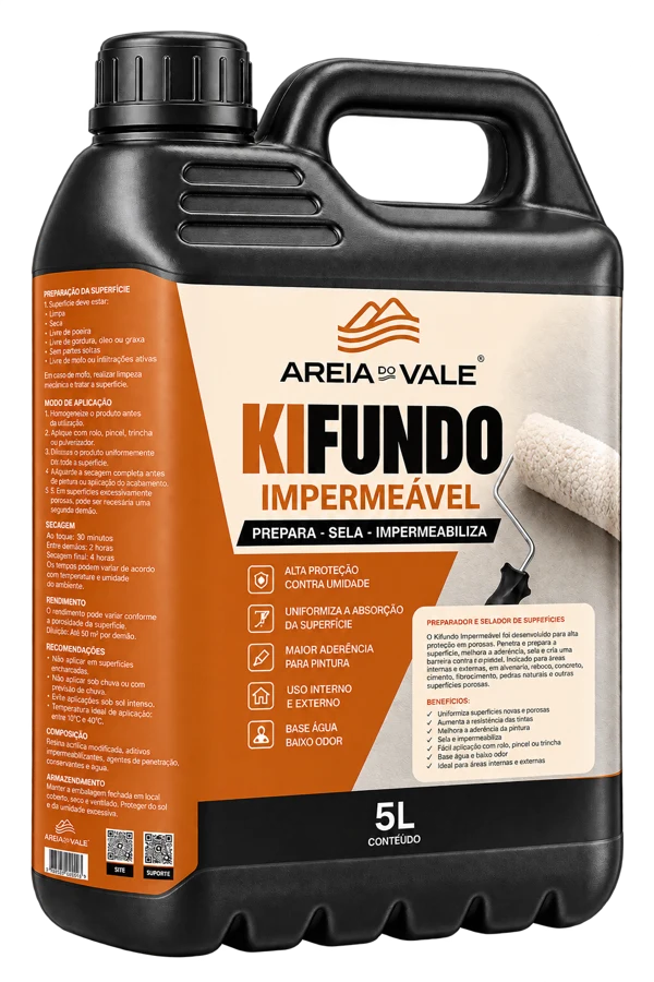 Apresentação ilustrativa da embalagem Kifundo Impermeável